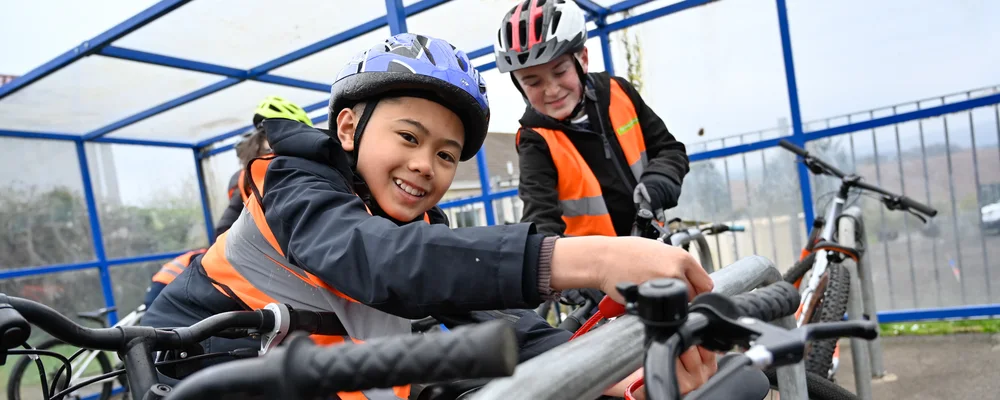 Support for schools to provide bikes and improve cycle parking