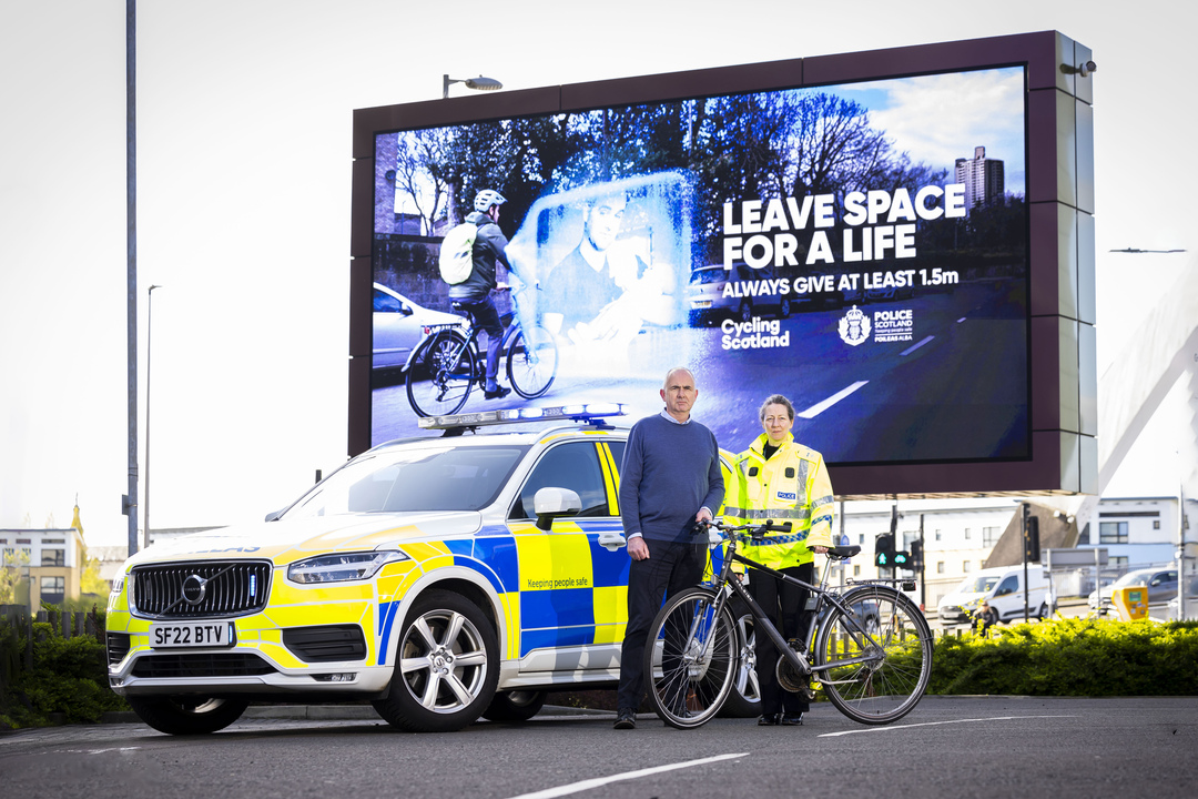 Over a quarter of people in Scotland don’t know they could get a driving ban or face a prison sentence for driving dangerously around people on bikes